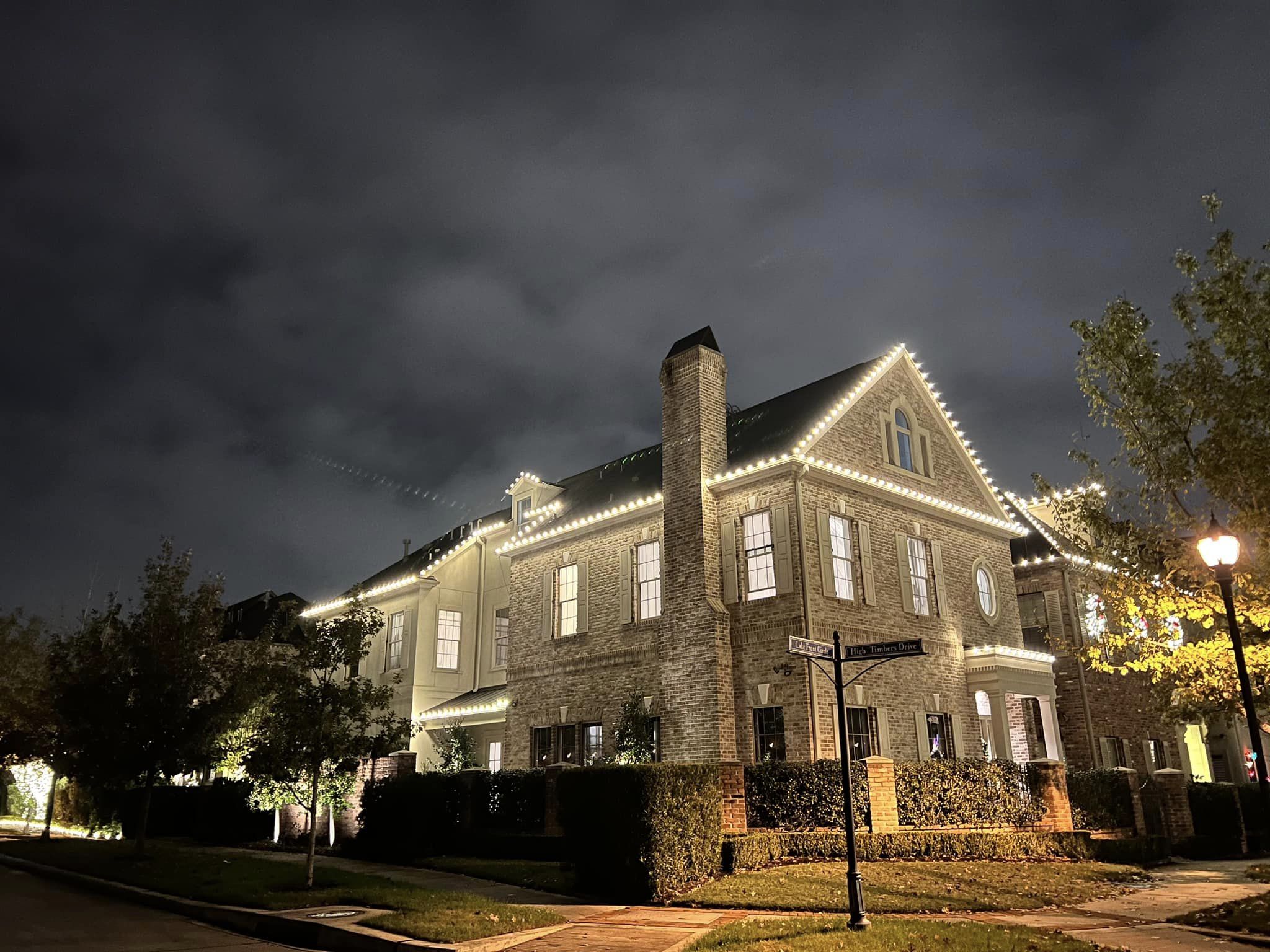 Soft White Classic Christmas Lights by Patriot Exterior Cleaning